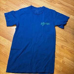 Classic Blue Tee with Green Logo
